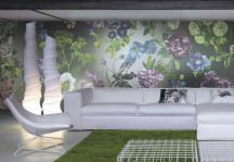 Wohnzimmer Mosaik Xandria Blumenmuster